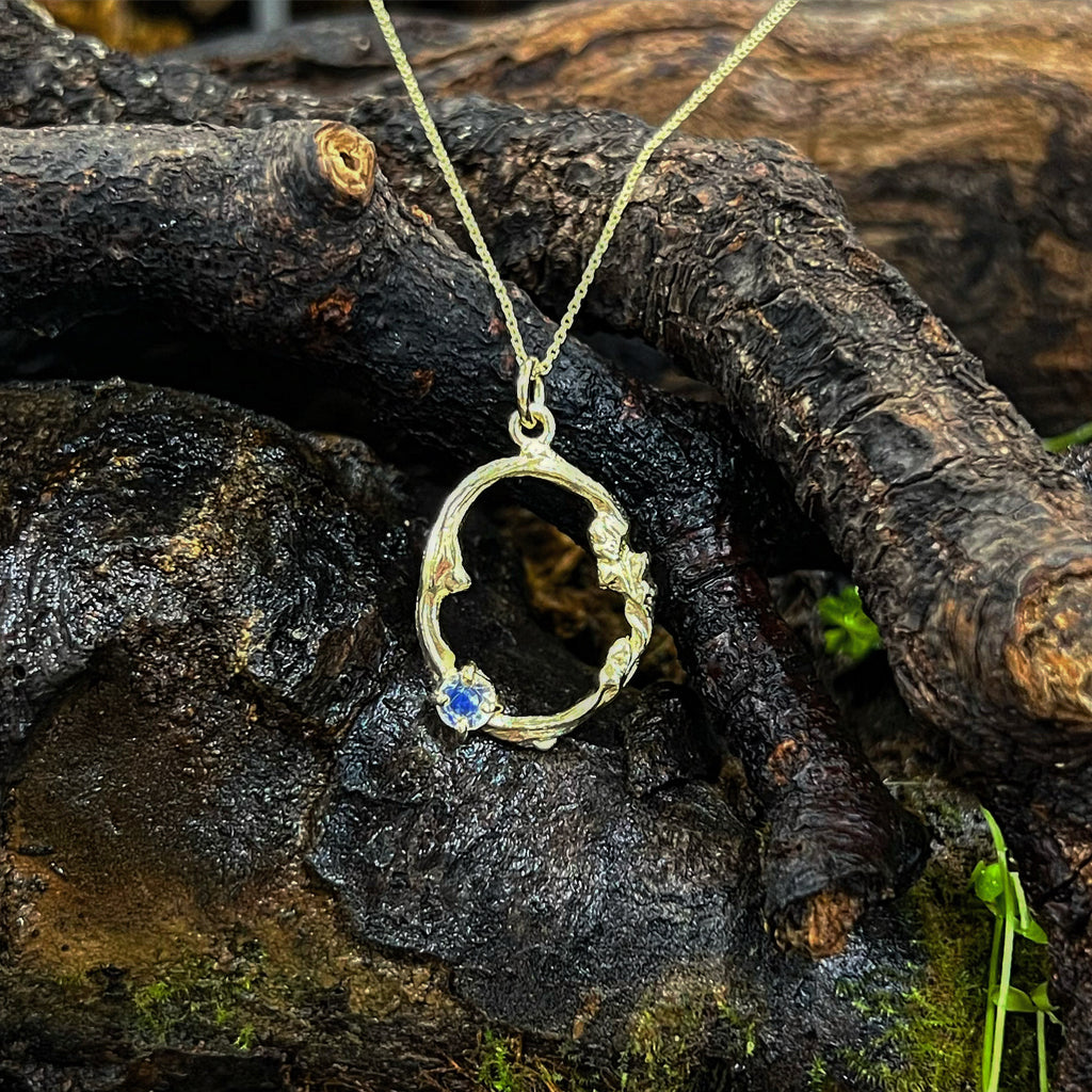 Tranquility-Into the Woods-Moonstone Twig Necklace