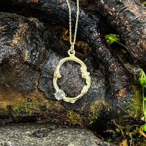 Soothe-Into the Woods-Tourmalated Quartz Twig Necklace