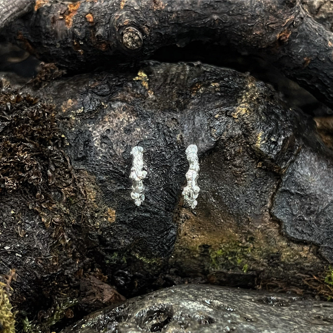 Huggie Studs-Into The Woods-Hawthorn