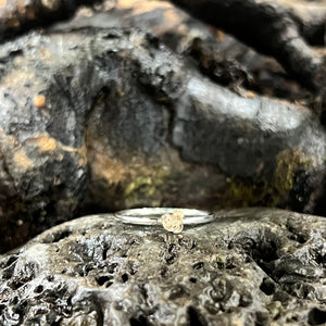 tiny rosebud ring, stacking ring, rose ring, bridal jewellery