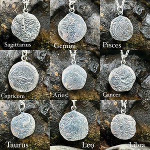 constellations, hand engraved, Zodiac discs