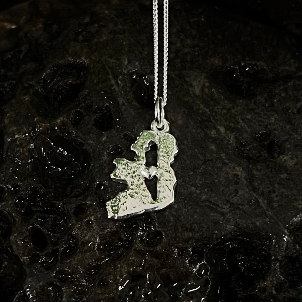 Ireland/Palestine pendant.