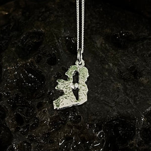Ireland/Palestine pendant.