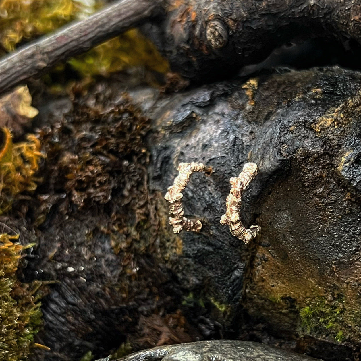 Huggie Studs-Into The Woods-Hawthorn