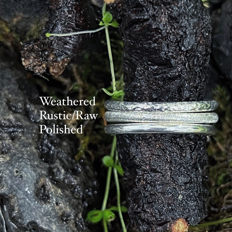 Her Ladyship Stacking Ring, Sterling Silver with Birthstone