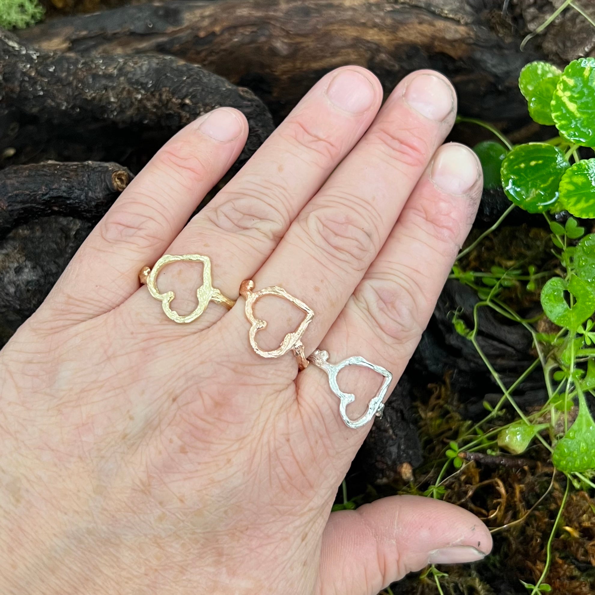 Self Love - Into The Woods- Heart Shaped Twig Ring