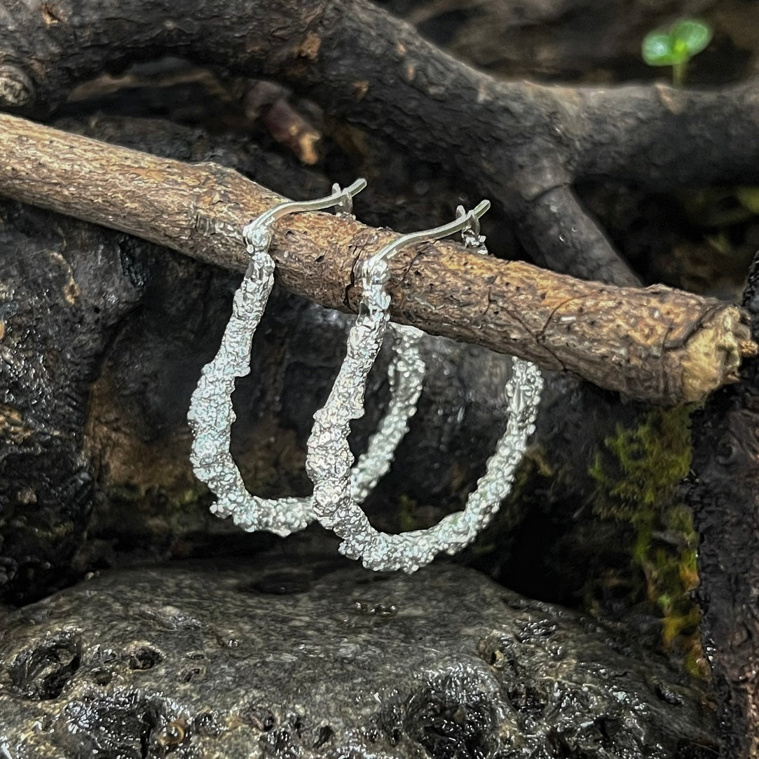 Large Hoops-Into The Woods-Hawthorn with Lichen