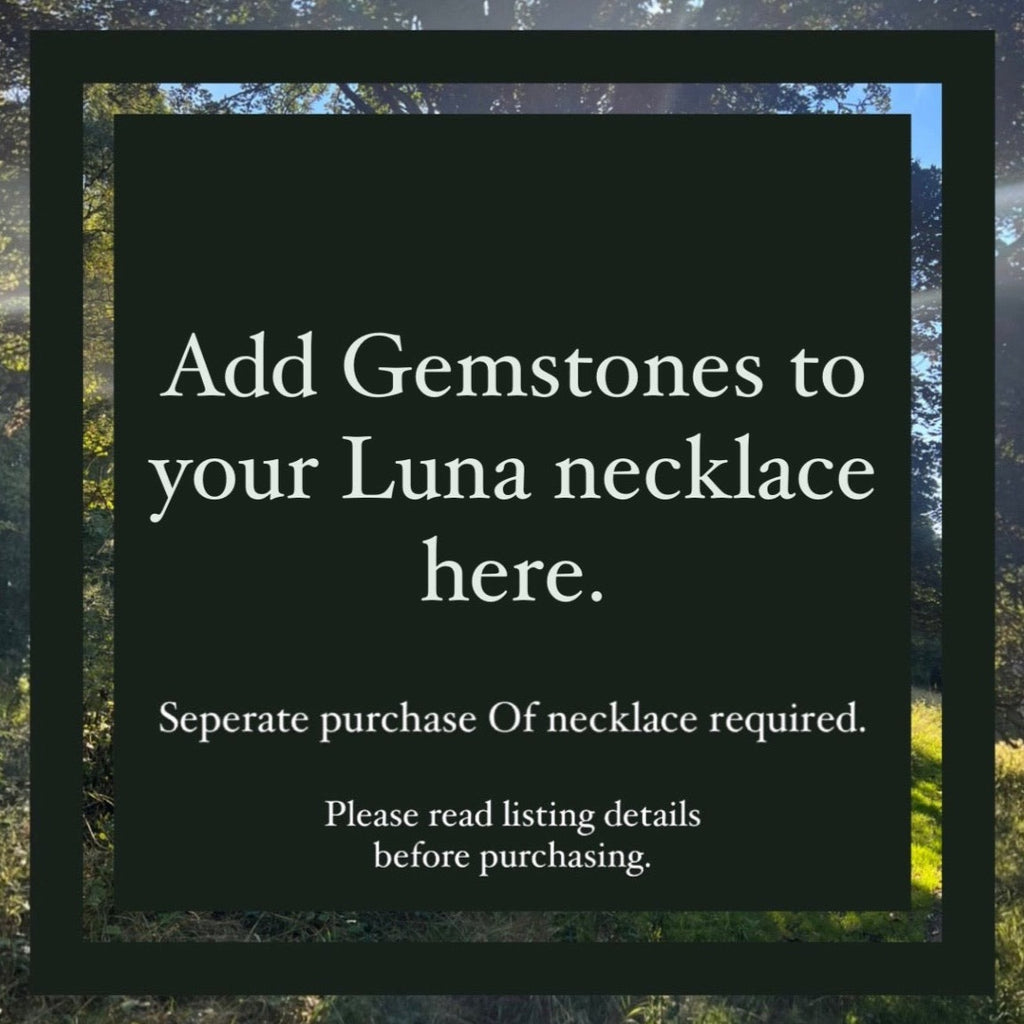 Add Gemstones to Your Luna necklace