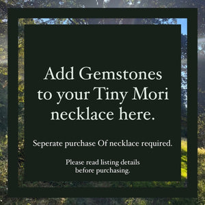 Add Gemstone eyes to you Mori Necklace