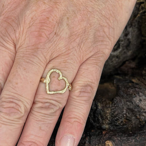Self Love - Into The Woods- Heart Shaped Twig Ring