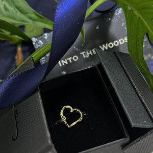 Self Love - Into The Woods- Heart Shaped Twig Ring