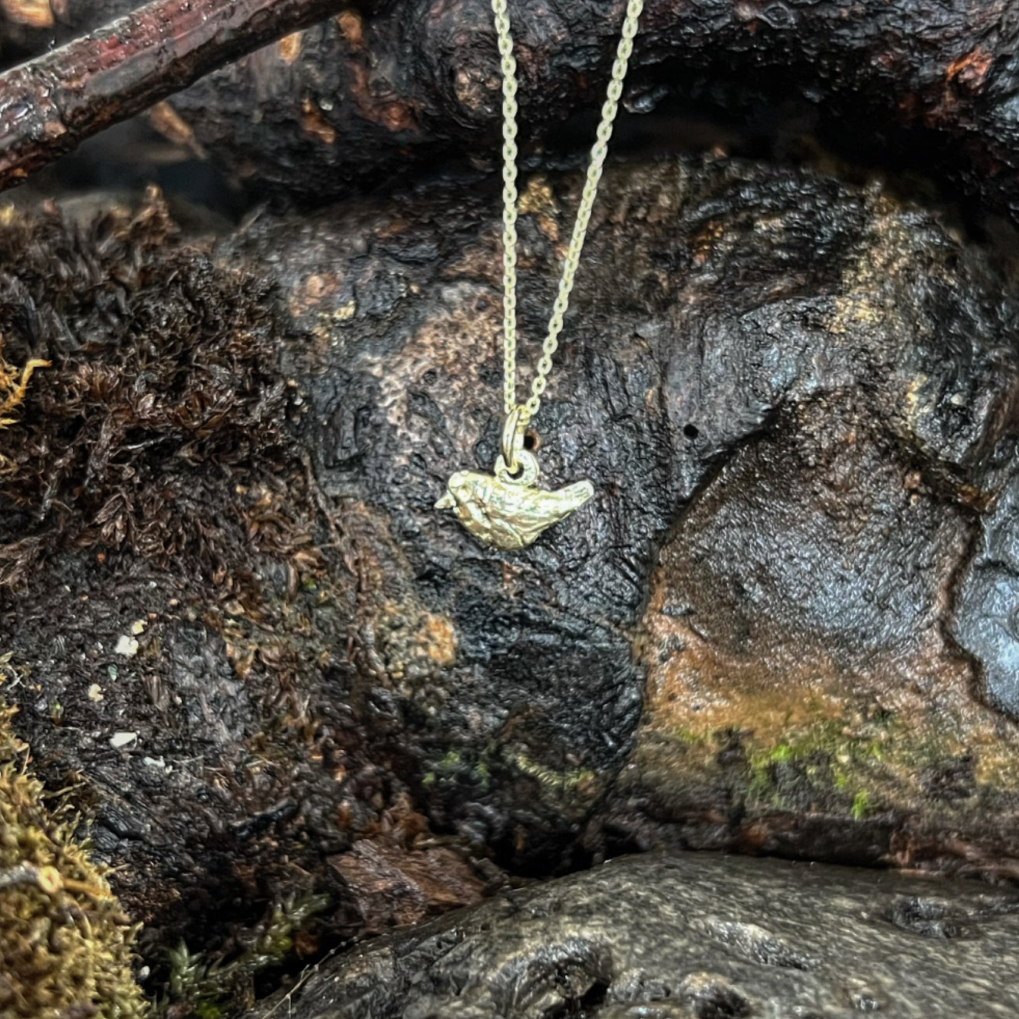 When a loved one is near-Tiny Robin Pendant.