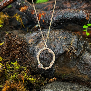 Soothe-Into the Woods-Tourmalated Quartz Twig Necklace