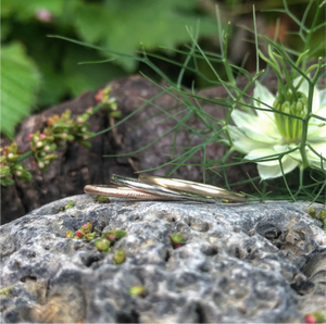 Simple 9ct Gold Stacking Rings