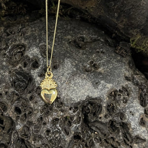 Rustic Claddagh Heart Pendant