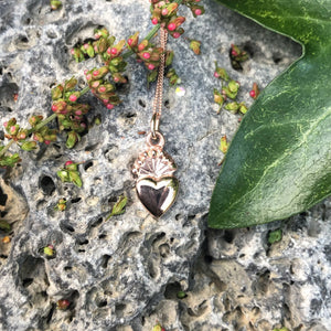 Rustic Claddagh Heart Pendant