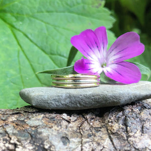 trio, stacking rings, gold rings, yellow gold, white gold, rose gold, polished ring