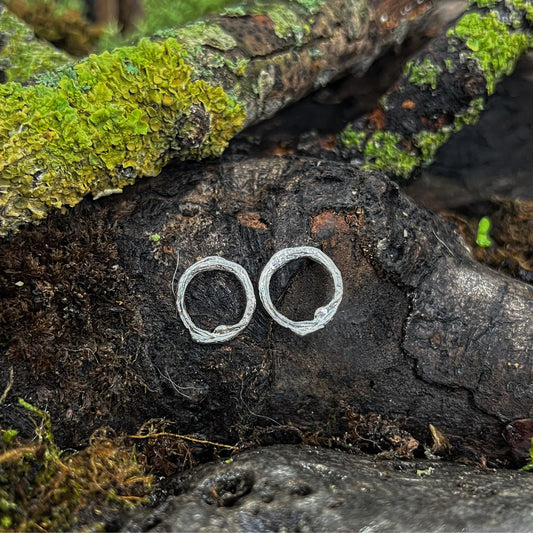 Strength-Into The Woods-Medium Twig Circle Studs
