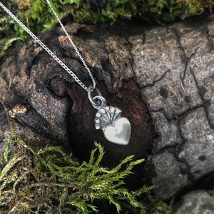 Rustic Claddagh Heart Pendant